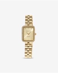 Michael Hill - Women's 0.20 Carat TW Diamond Bezel Watch in Gold Tone Stainless Steel