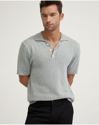 Oxford - Harrison Cable Knit Polo