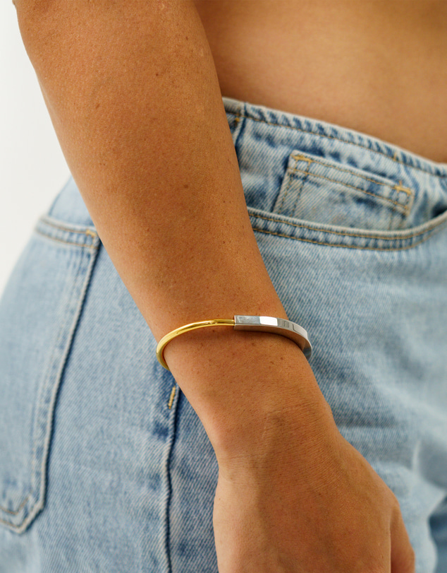 Sonne Jewellery - Ruby Two Tone Bangle
