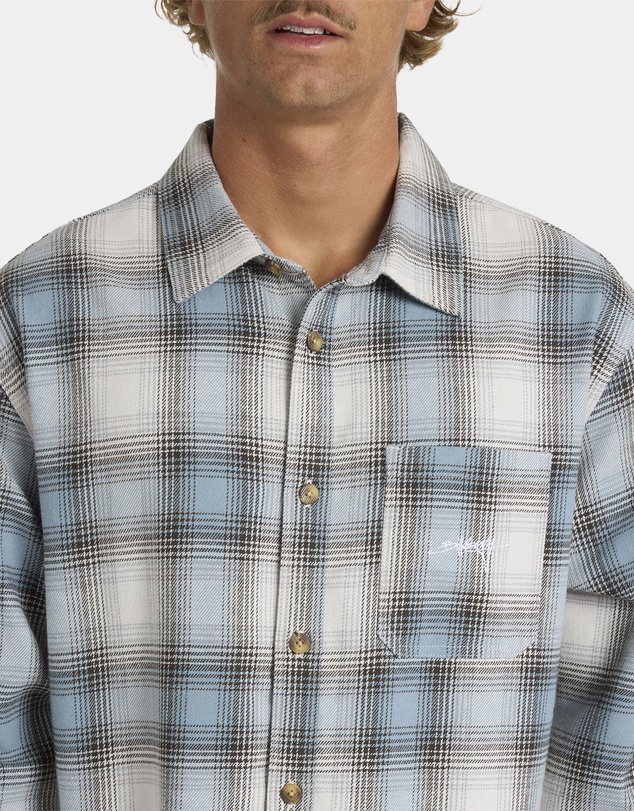 Billabong - Mens Script Long Sleeve Flannel Shirt