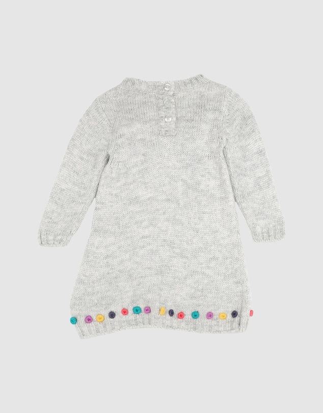 Fox & Finch - Winter Vacay Hand Emb. Knitted Dress - Babies