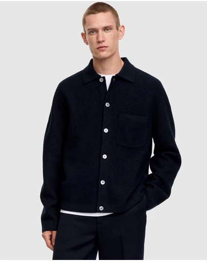 ARKET - Boiled Wool Cardigan