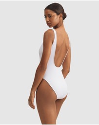 Polo Ralph Lauren - Terry Polo Bear Print High Leg Swimsuit