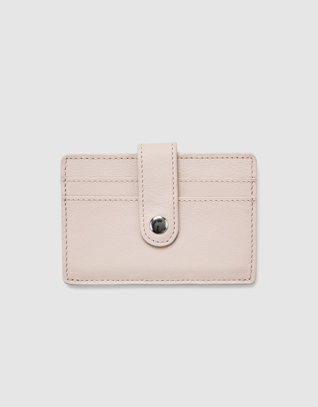 Globite - Leather RFID Card Holder Snap Button