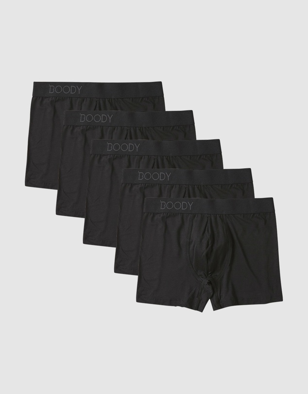 Boody - 5-Pack Mens Everyday Boxer Black