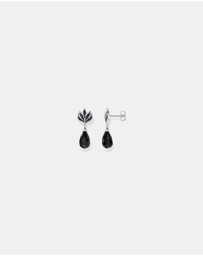 THOMAS SABO - Blackened ear studs with drop-shaped