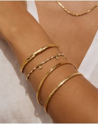Arms Of Eve - Natalia Gold Bracelet - Vanilla