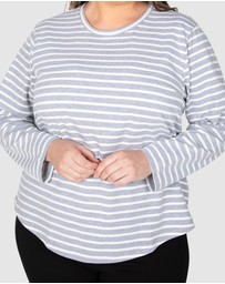 Love Your Wardrobe - Torquay Stripe Long Sleeve Tee