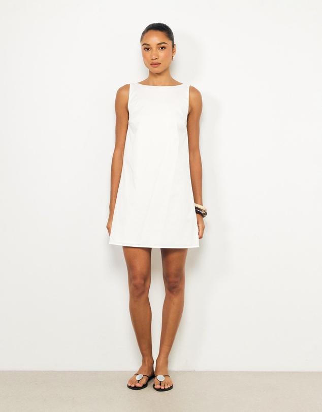 AERE - Vaila Cotton Mini Shift Dress