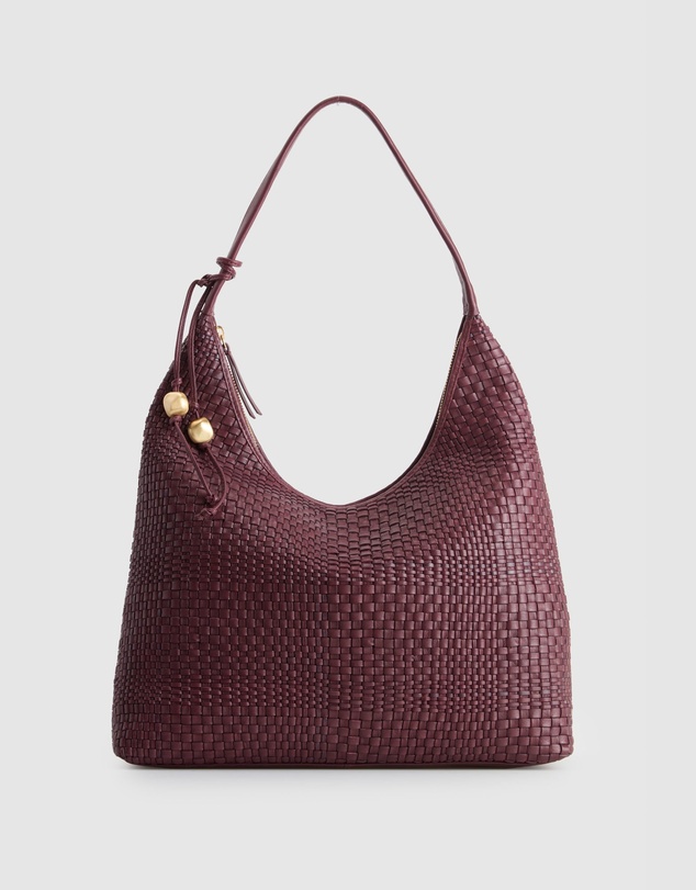 Evity - Nina Leather Weave Hobo Bag