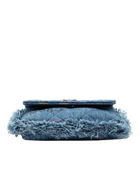 Pre-Loved by Azura Reborn - Pre-Loved Fringe Denim Mood Clutch with Chain