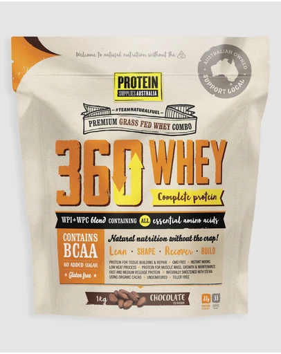 Protein Supplies Australia - 360Whey (WPI+WPC Combo) Chocolate