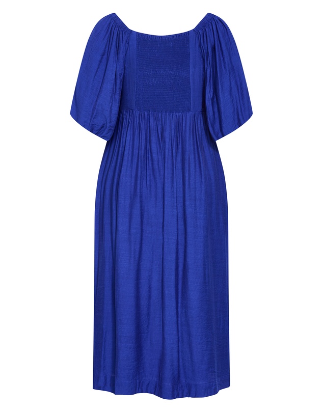 City Chic - Sheree Puff Sleeve Midi Dress