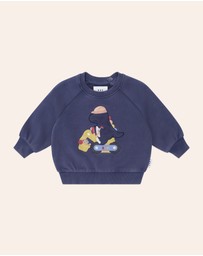 Huxbaby - Tradie Dino Sweatshirt - Babies-Kids