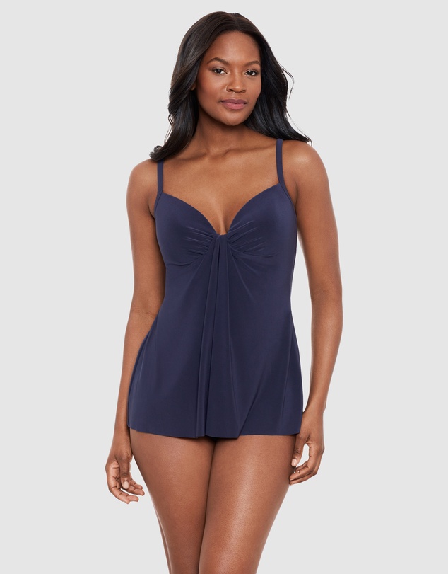 Miraclesuit Swimwear  - Marina Draped Underwired Tankini Top