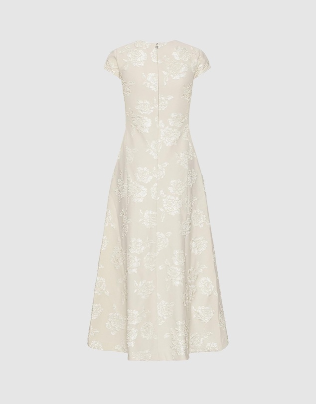 ROTATE - Jacquard Midi Dress
