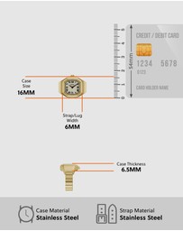 Fossil - Harlow Watch Ring Gold Analogue