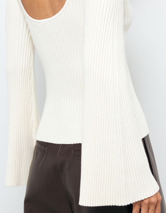 AERE - Sarai Organic Cotton Knit Top