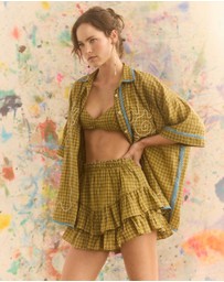 KINGA CSILLA - Hulia Check Fae Frill Skort