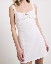 Subtitled - Rhea Lace Trim Mini Dress
