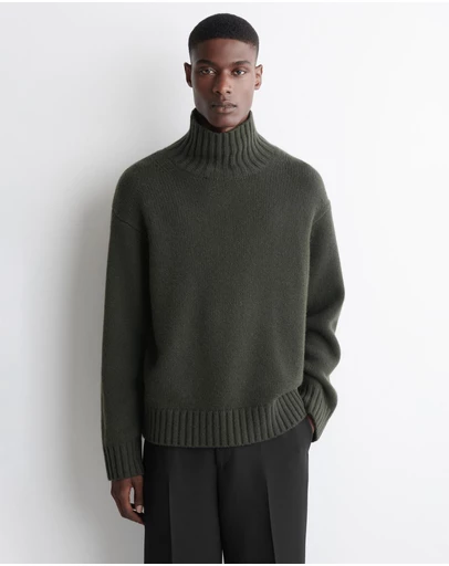 COS - Chunky Cashmere Funnel-Neck Jumper