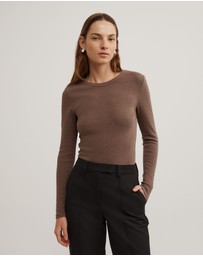 Witchery - Crew Rib Long Sleeve Top