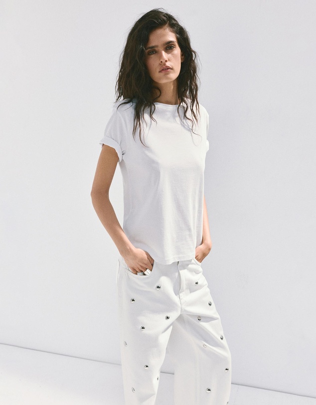 M.N.G - Straight-Fit Jeans with Studs