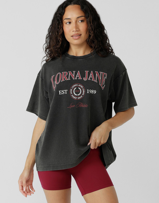 Lorna Jane - Raceway Washed Boyfriend T-Shirt