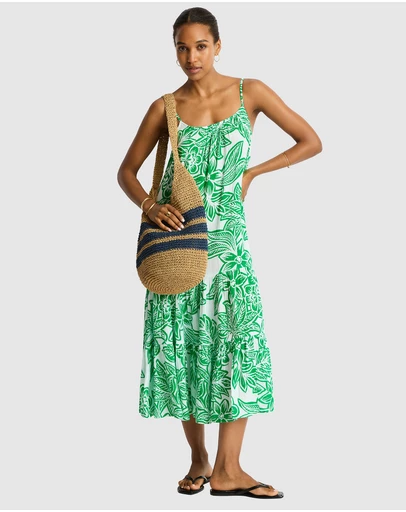 Sea Level Australia - Palmera Resort Tiered Midi Sundress