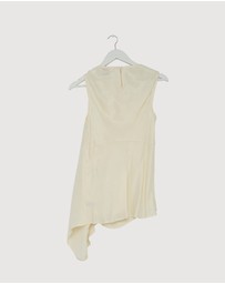 Revibe - Repaired Minima Esenciales Edith Cupro Longline Top - AU 12