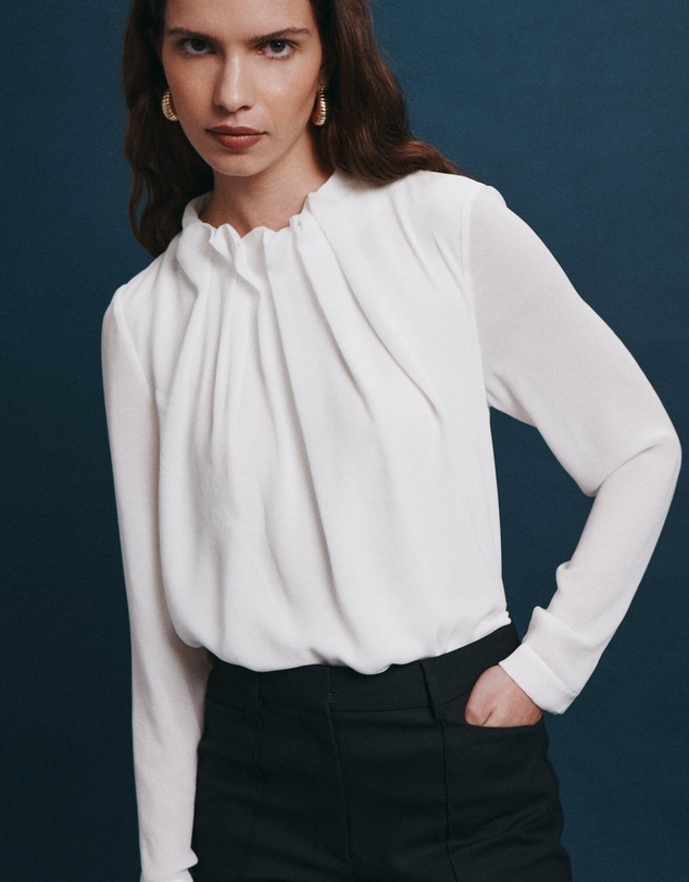 SABA - Willa High Neck Long Sleeve Top