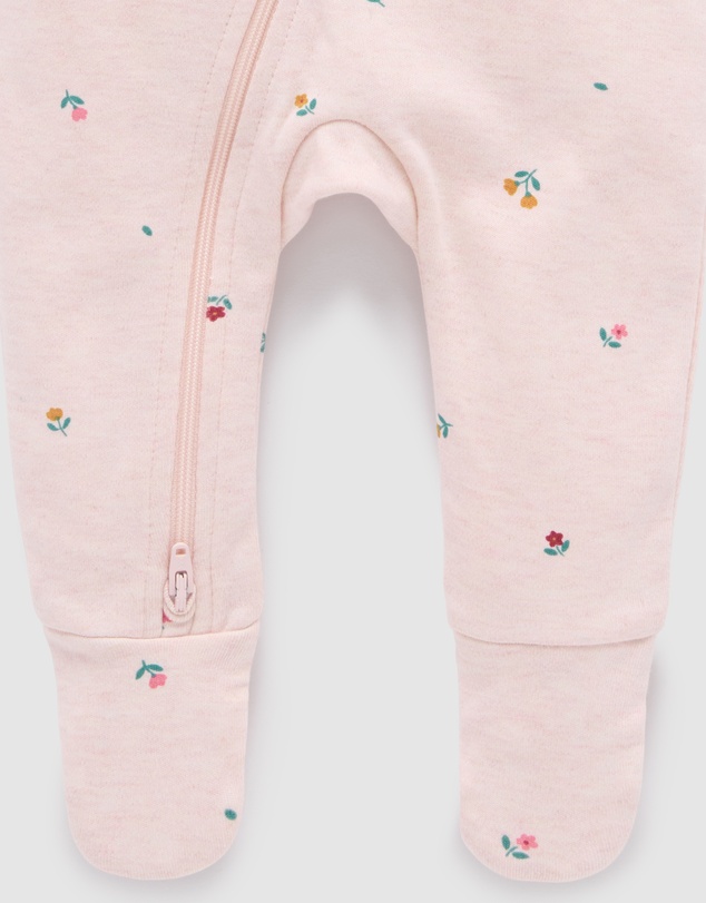 Purebaby - Thick Zip Growsuit -Kids-Babies