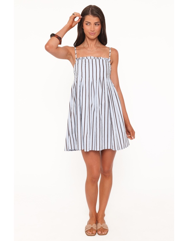 Petal & Pup - Cole Mini Dress - Blue Stripe
