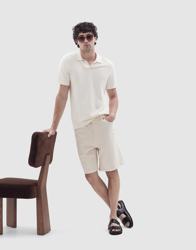 UNISON - Zig Zag Knit Polo