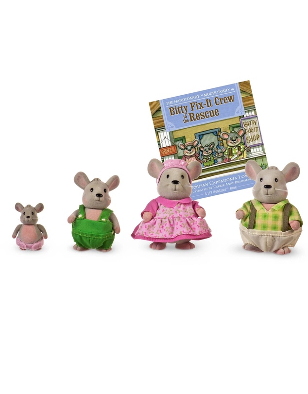Lil Woodzeez - Handydandy Mice Family Small Animal Figurines