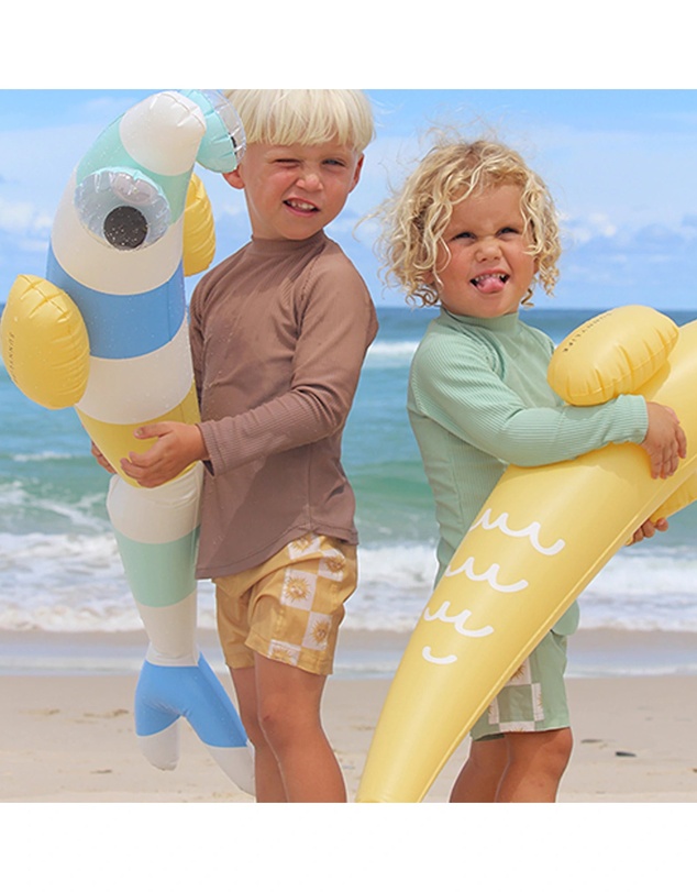 Sunnylife - Kids Inflatable Noodle Finn the Fish Multi Set of 2