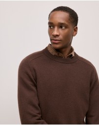 Trenery - Cashmere Crew Pullover in Espresso