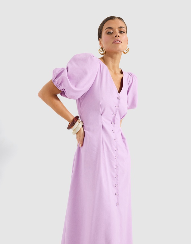 Pasduchas - Vera Button Midi Dress