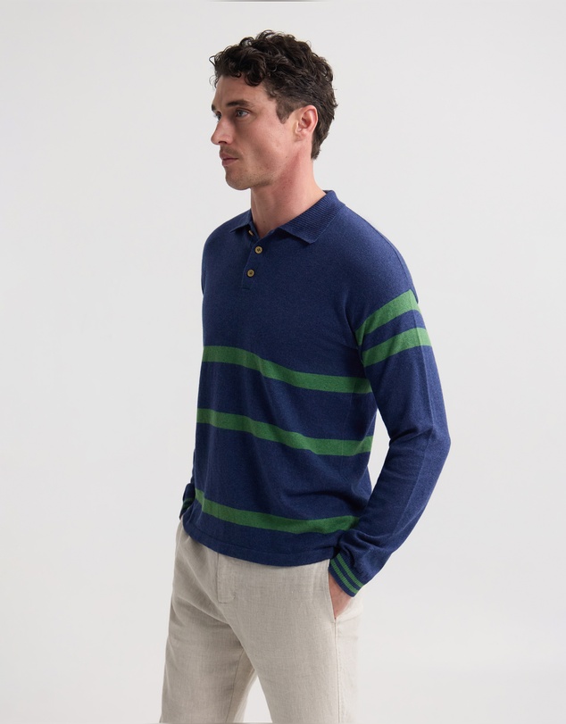 Oxford - Wolf Striped Cashmere Blend Rugby