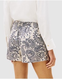 Tommy Hilfiger - Twill Print Flare Shorts