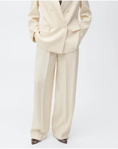 M.N.G - Suki Pleated Wideleg Suit Trousers
