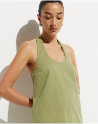 Calli - Tara Halter Twill Dress