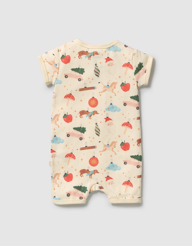 Wilson & Frenchy - Organic Rib Boyleg Zipsuit - Babies