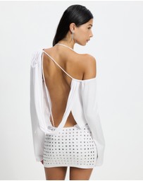 Jaded London - Draped Mini Dress With Stud Skirt