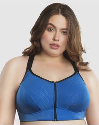 Parfait - Wave Wirefree Zip Front Sports Bra