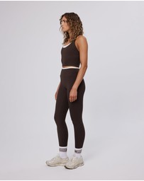 Upstate - Air Sculpt Contrast 7/8 Tight - Espresso