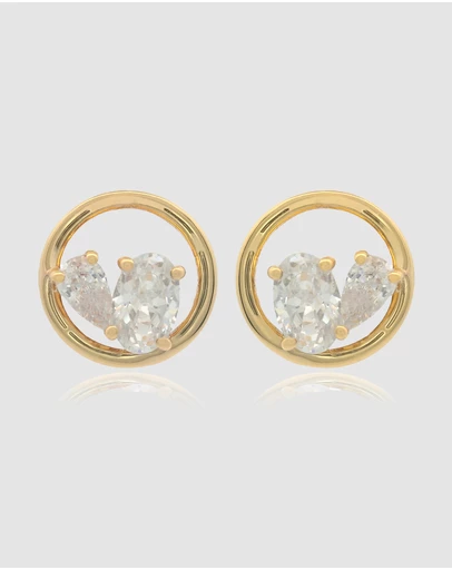 Georgini - Georgini Chic Noel Toi Et Moi Circle Earrings Gold