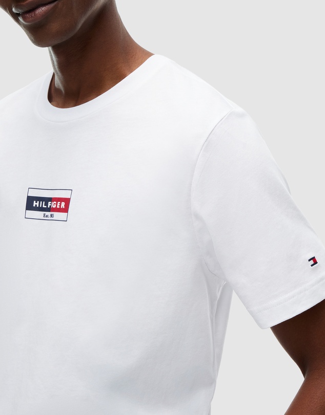 Tommy Hilfiger - Flag Logo Crew Neck T-Shirt