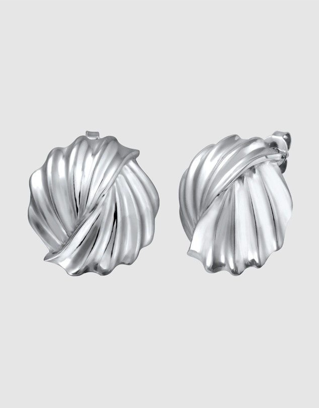 Elli Jewelry - Grooves Stud Earrings in 925 Silver