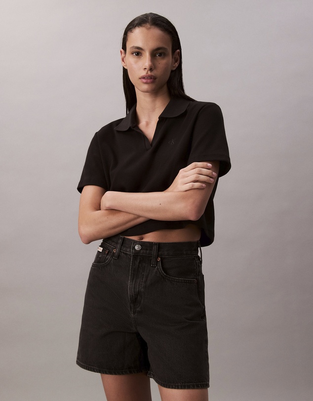 Calvin Klein Jeans - High Rise A-Line Denim Shorts